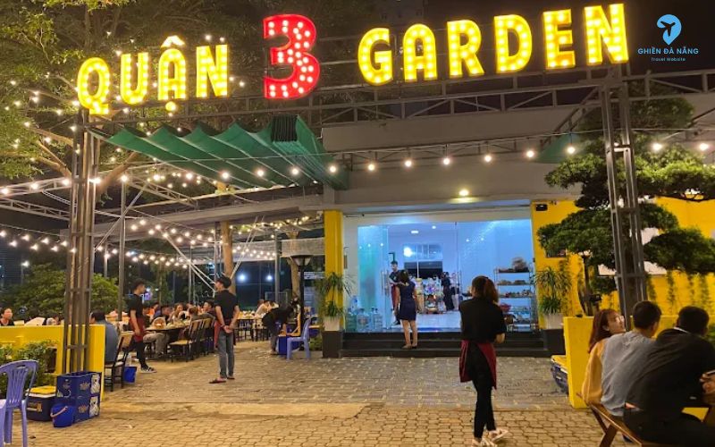 Quận 3 Garden – Quán nhậu Phạm Văn Đồng Đà Nẵng phong cách vỉa hè hiện đại