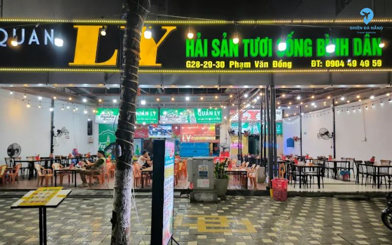 Quán nhậu Ly – Quán nhậu bình dân được người dân địa phương yêu thích tại tuyến Phạm Văn Đồng Đà Nẵng