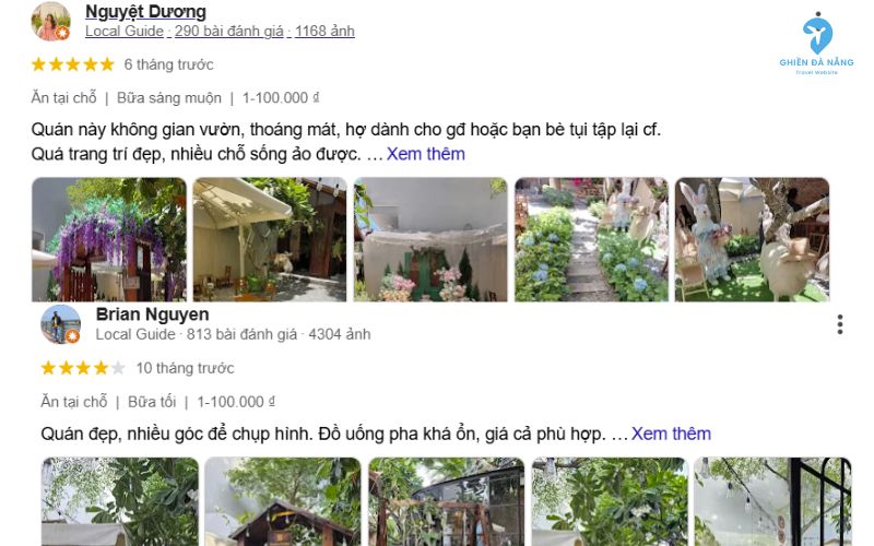 Đánh giá của khách hàng về B Garden Coffee