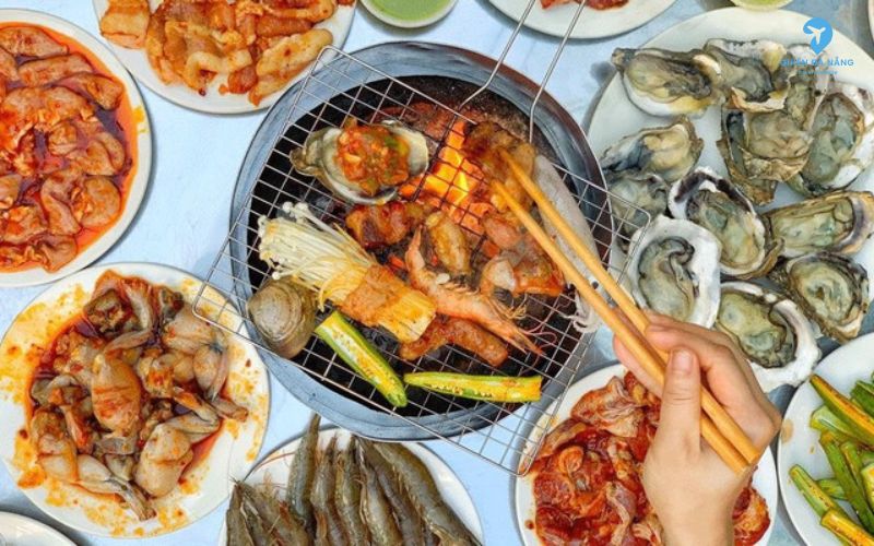 Thực đơn đa dạng tại quán Nhắng Nướng