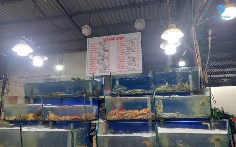 Menu món ăn quán A Xữ phong phú & hải sản tươi sống hấp dẫn