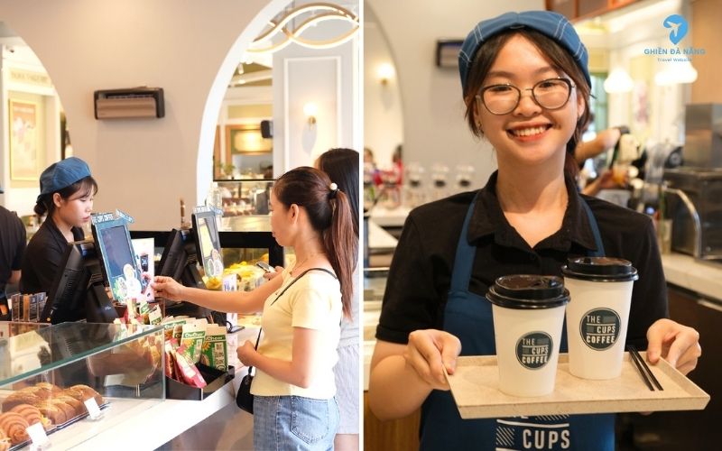 Thái độ phục vụ tại The Cups Coffee Đà Nẵng