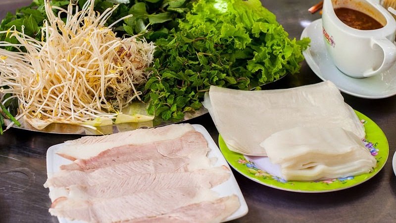 Quán bánh tráng cuốn thịt heo ngon ở Đà Nẵng