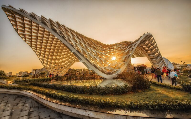 Cảnh quan hiện đại tại Công viên Apec Đà Nẵng