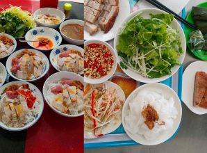Tô bún mắm nêm đầy đặn tại quán Cô Vân