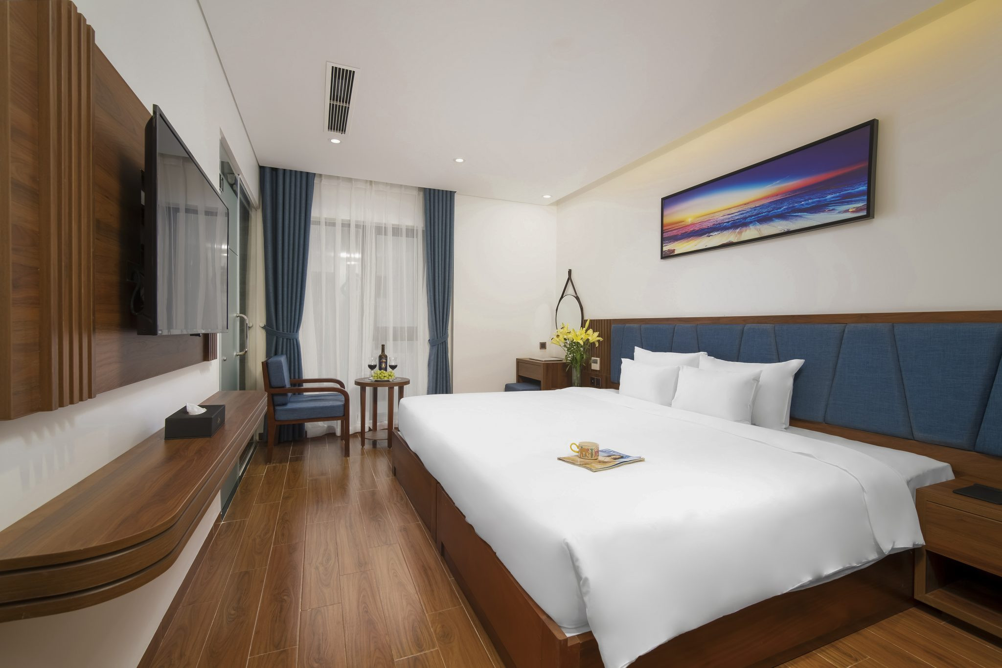 Phòng Deluxe City Twin/Double với tầm nhìn thoáng đãng