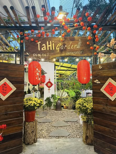 Không gian Tahi Garden xanh mát