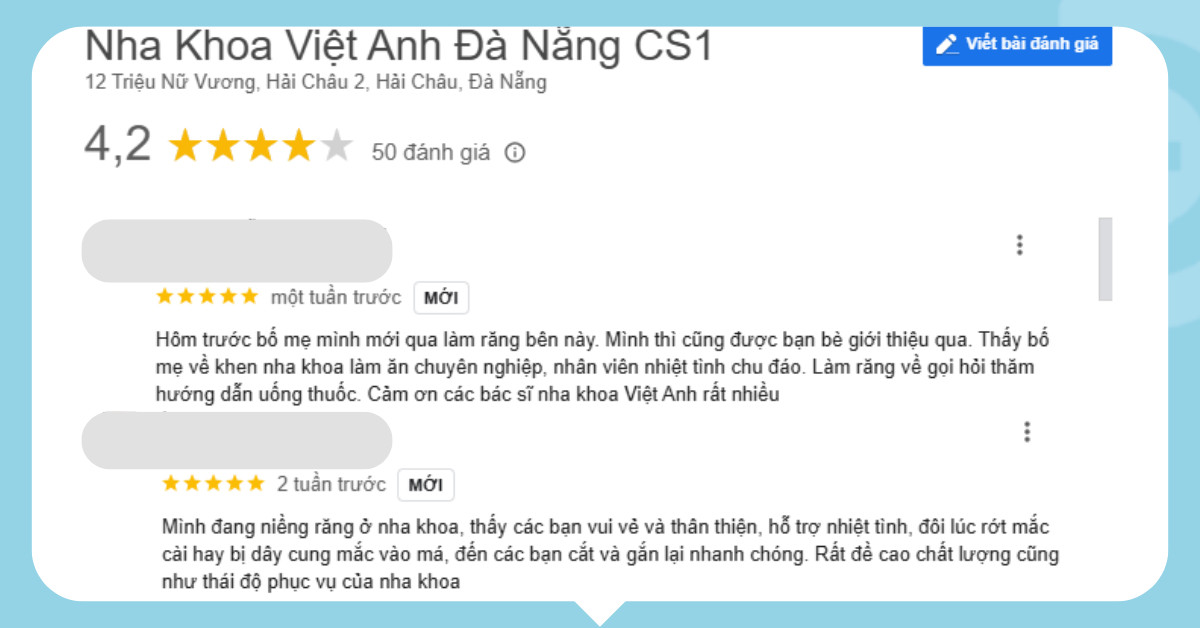 review nha khoa Việt ANh cơ sở 1