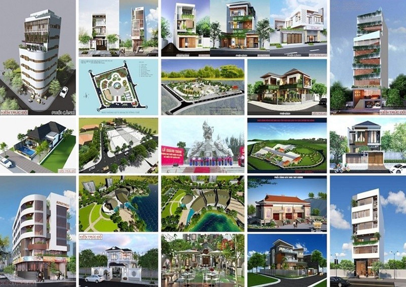 Cảnh quan công trình đang xây dựng