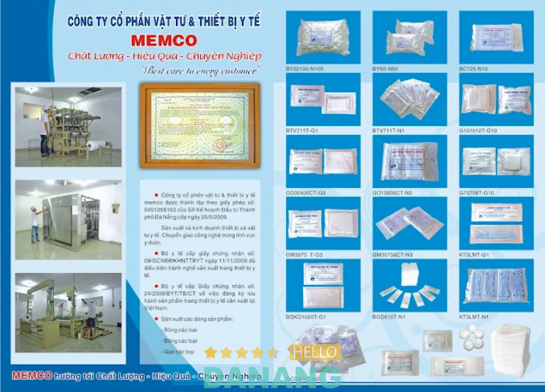 Công Ty Cổ Phần Vật Tư Thiết Bị Y Tế MEM-CO, Đà Nẵng