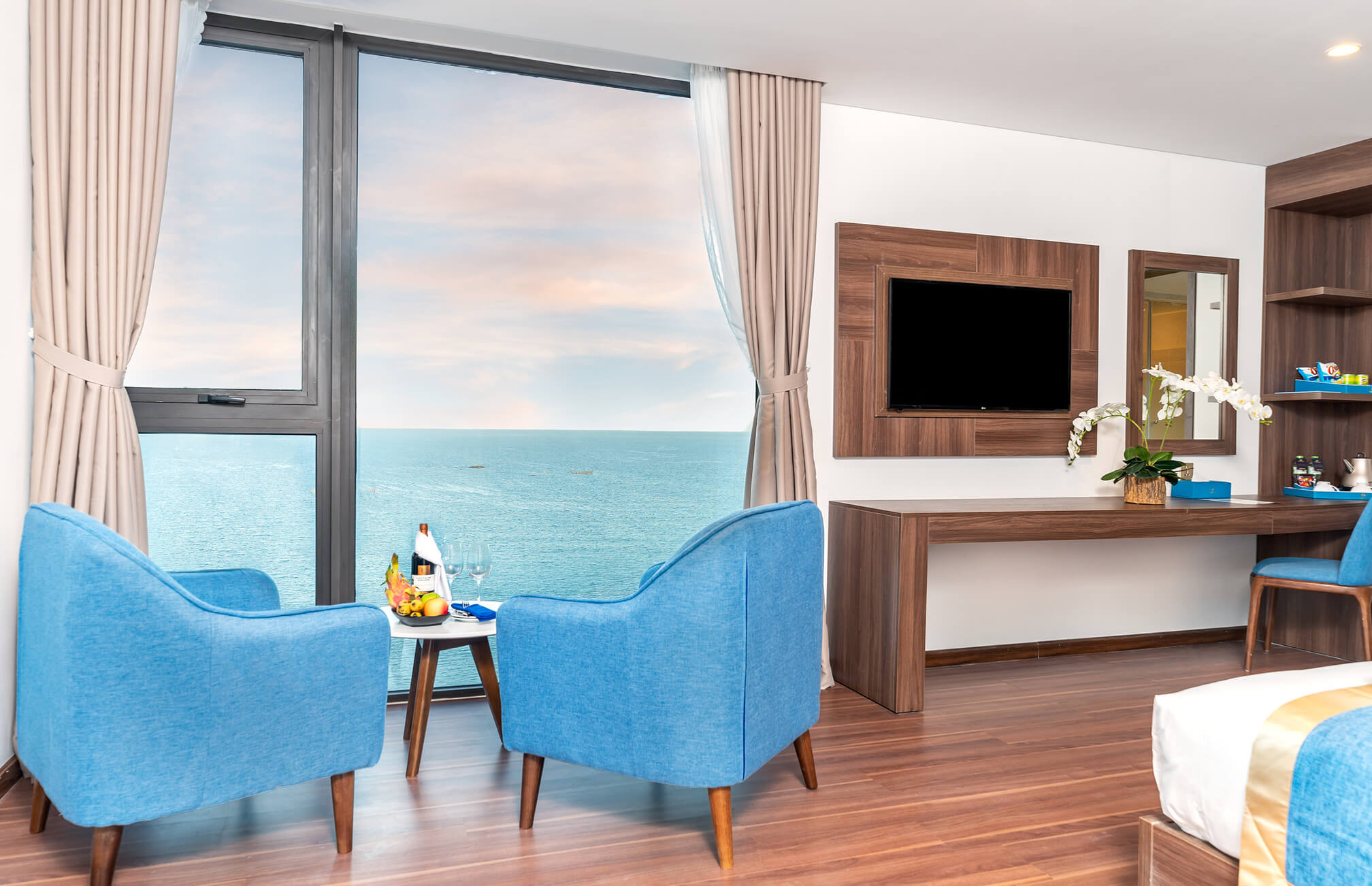 Tầm nhìn đại dương bao la từ phòng Grand Ocean Suite