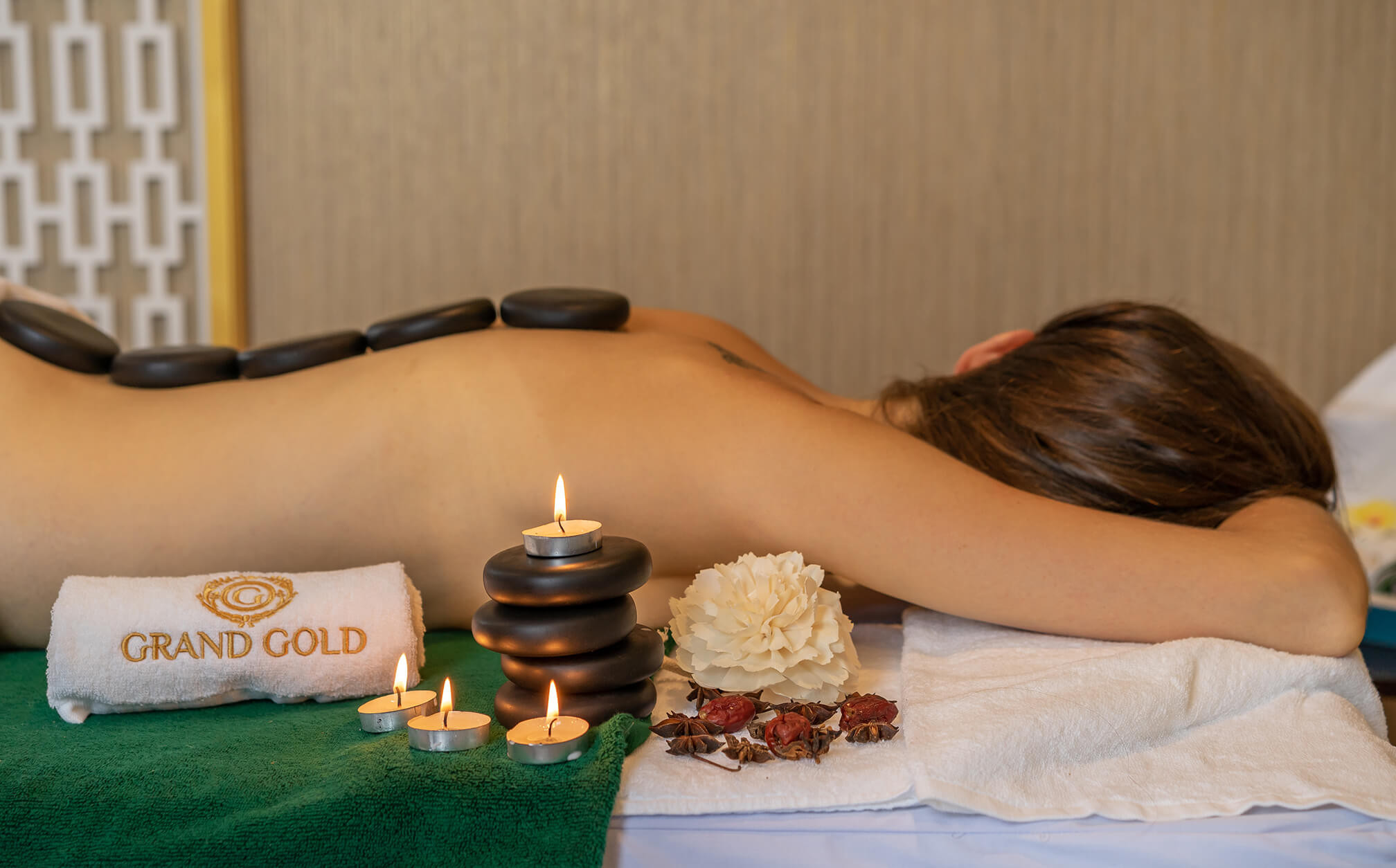 Không gian thư giãn và các liệu trình tại Grand Gold Spa