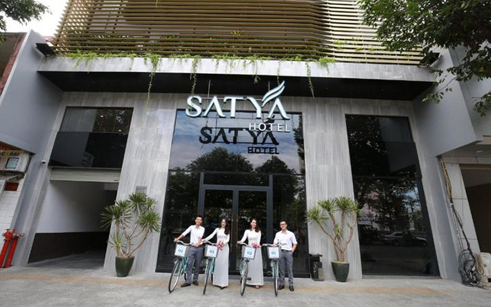 Phòng khách sạn Satya Đà Nẵng với nội thất hiện đại