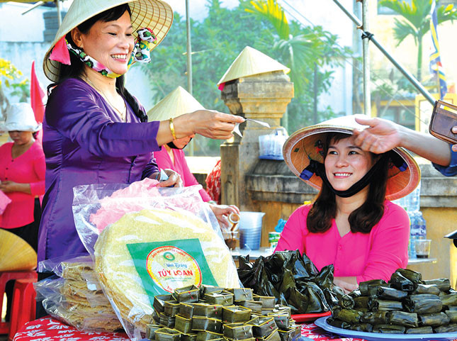 Bánh tráng Túy Loan được đóng gói cẩn thận