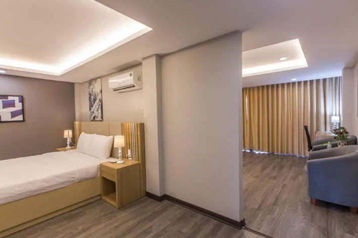 Phòng nghỉ sang trọng tại Khách sạn Bình Dương Resident Đà Nẵng