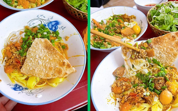 Mì Quảng Phú Chiêm Dì Ánh với nước lèo hấp dẫn