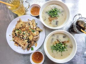 Cháo vịt đặc sánh, thơm ngon, hấp dẫn